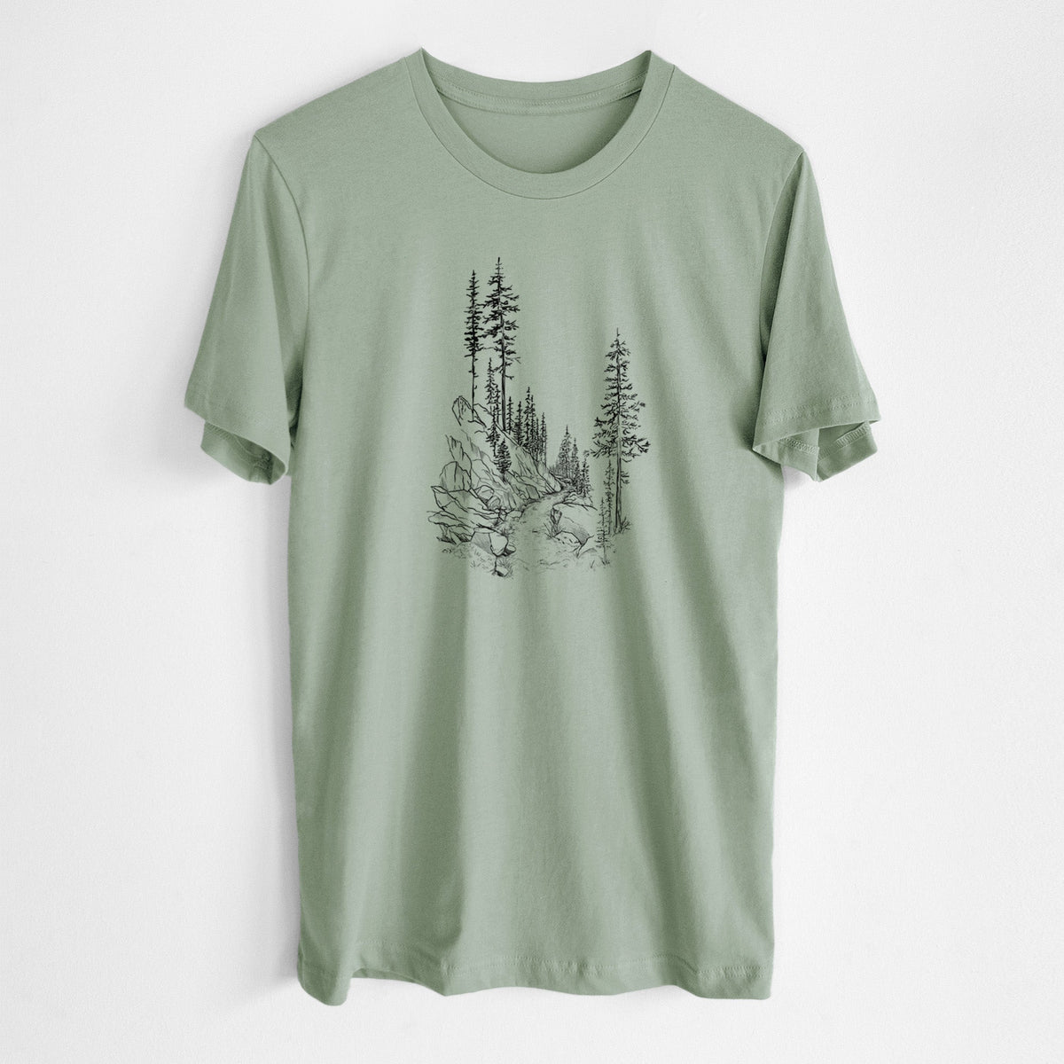 Into the Woods - Hiking - Lightweight 100% Cotton Unisex Crewneck
