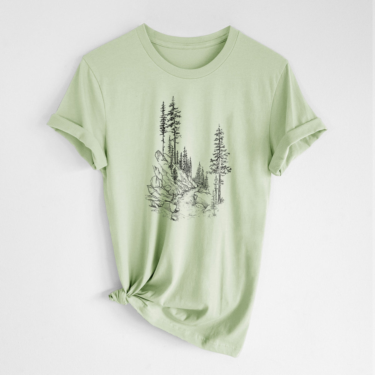 Into the Woods - Hiking - Lightweight 100% Cotton Unisex Crewneck