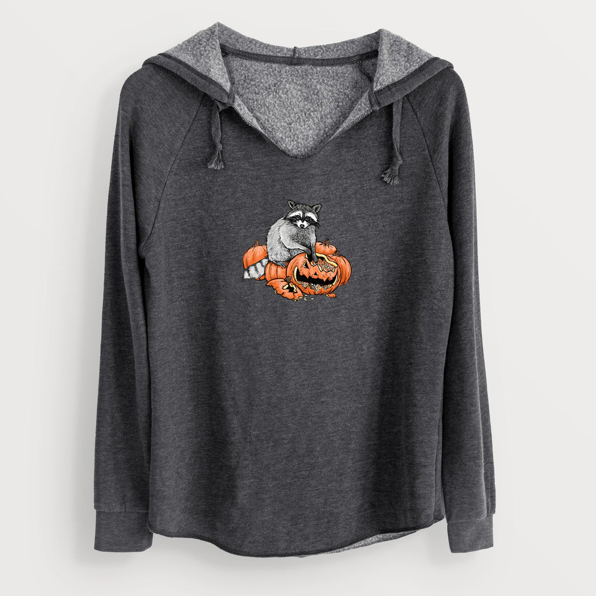 The Raccoon and the Jack-o'-Lantern - Cali Wave Hooded Sweatshirt