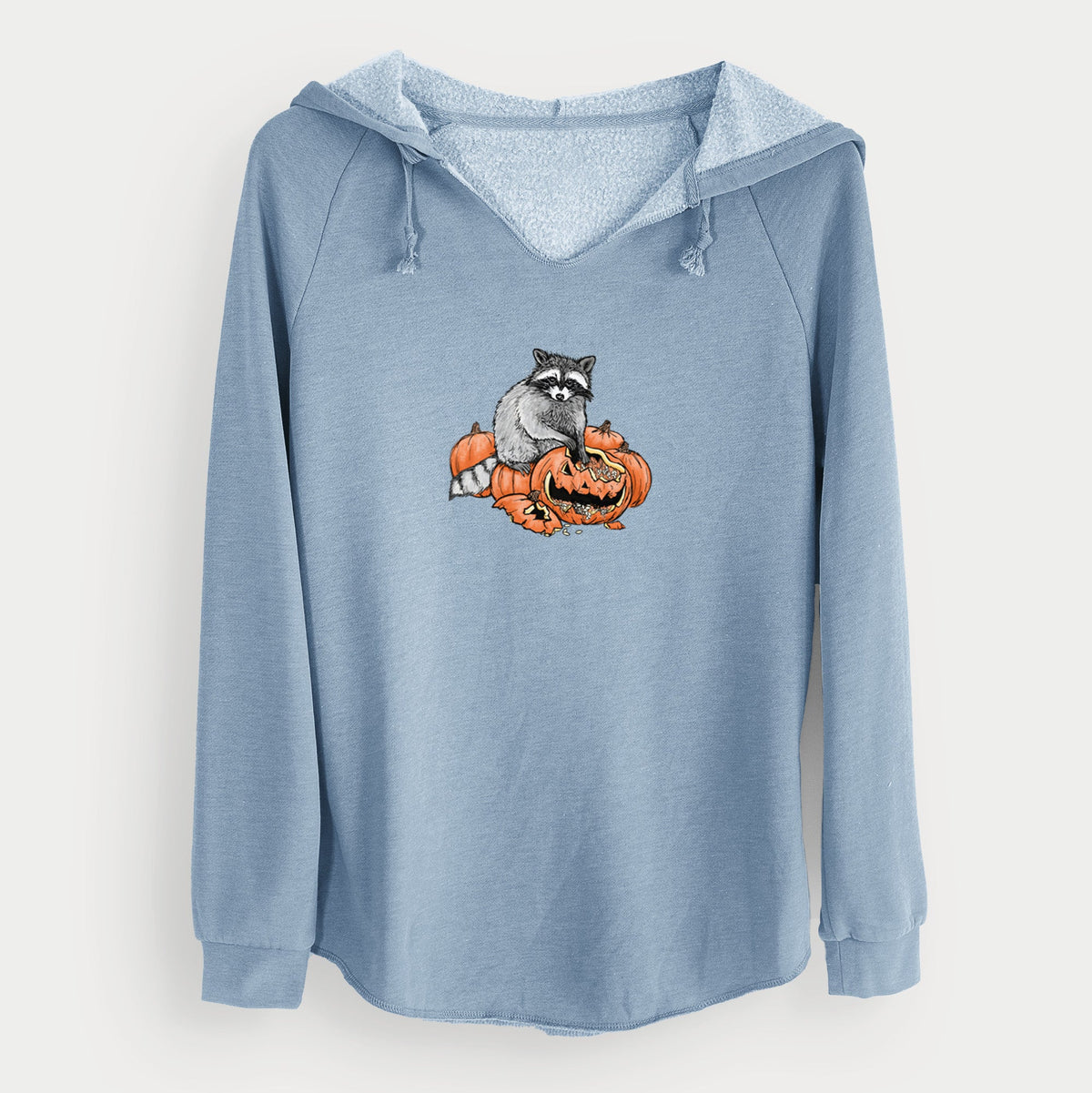 The Raccoon and the Jack-o'-Lantern - Cali Wave Hooded Sweatshirt