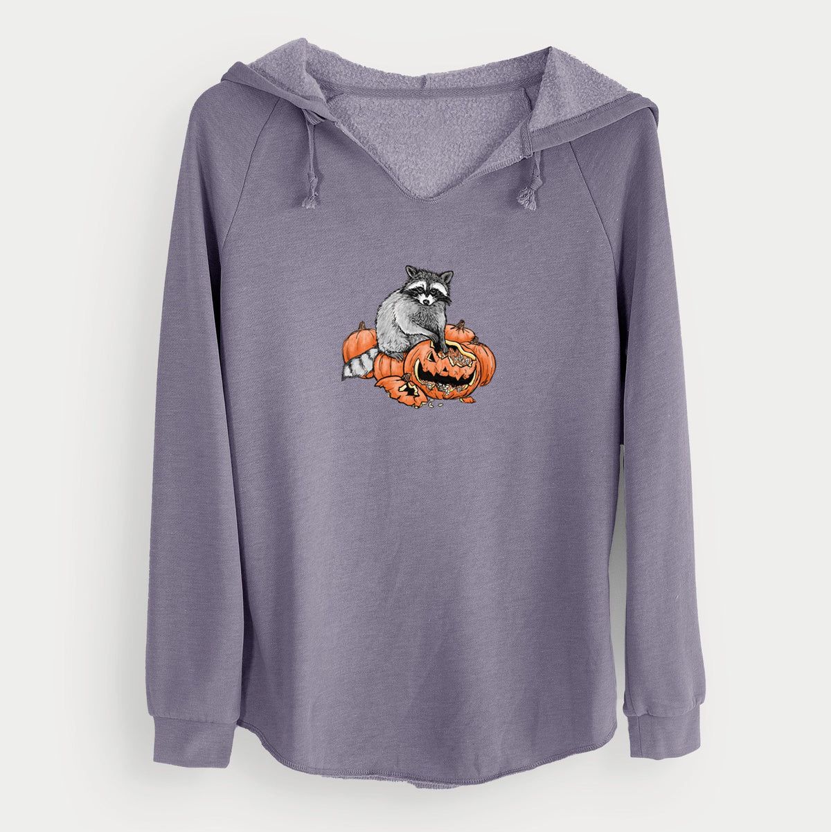 The Raccoon and the Jack-o'-Lantern - Cali Wave Hooded Sweatshirt
