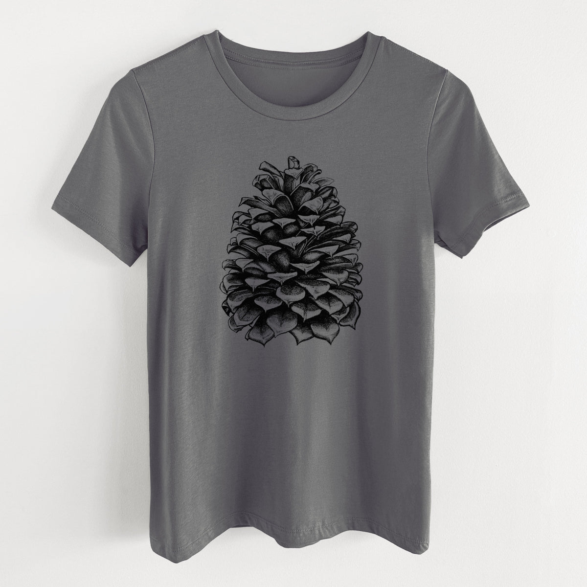 Pinus Jeffreyi - Jeffrey Pine Cone - Women's Lightweight Relaxed Fit 100% Cotton Crewneck