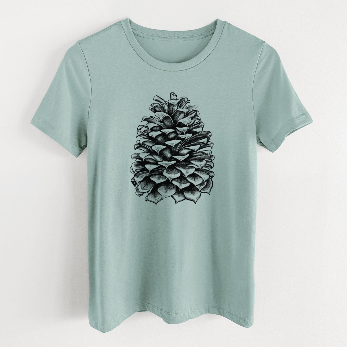 Pinus Jeffreyi - Jeffrey Pine Cone - Women's Lightweight Relaxed Fit 100% Cotton Crewneck