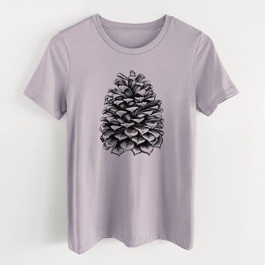 Pinus Jeffreyi - Jeffrey Pine Cone - Women's Lightweight Relaxed Fit 100% Cotton Crewneck