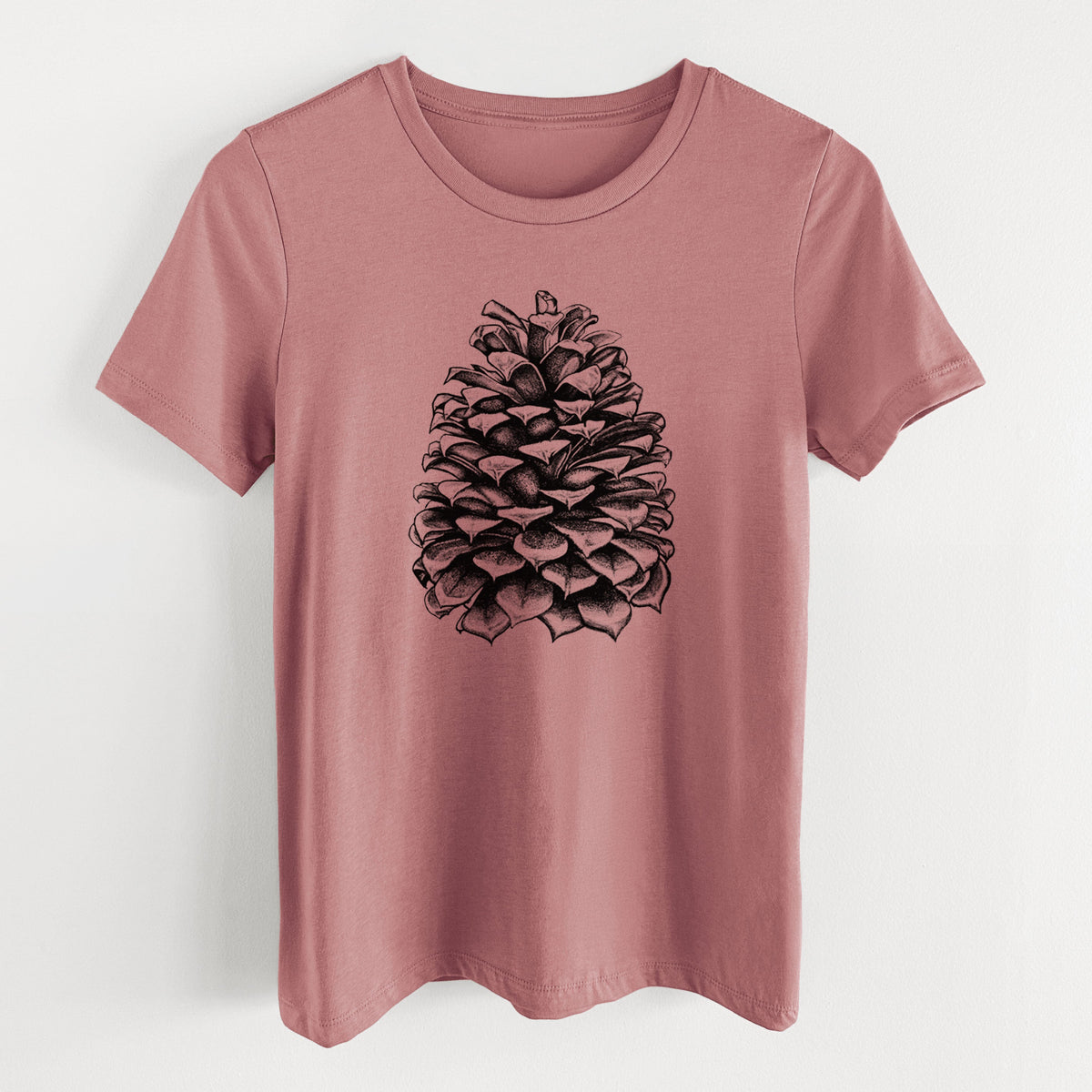 Pinus Jeffreyi - Jeffrey Pine Cone - Women's Lightweight Relaxed Fit 100% Cotton Crewneck