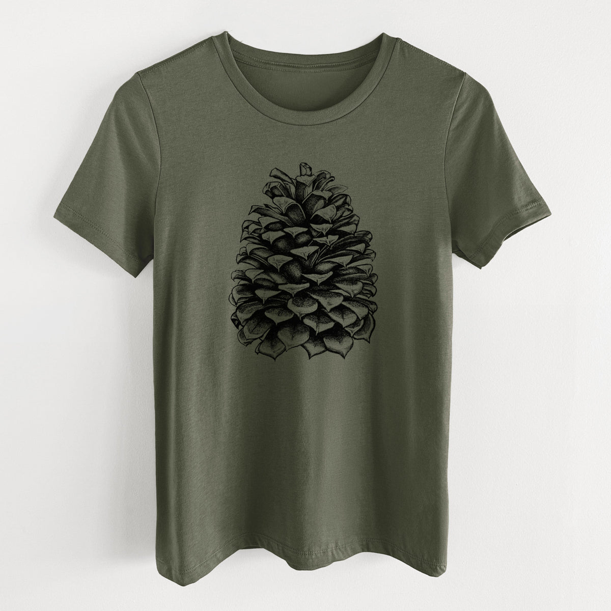 Pinus Jeffreyi - Jeffrey Pine Cone - Women's Lightweight Relaxed Fit 100% Cotton Crewneck