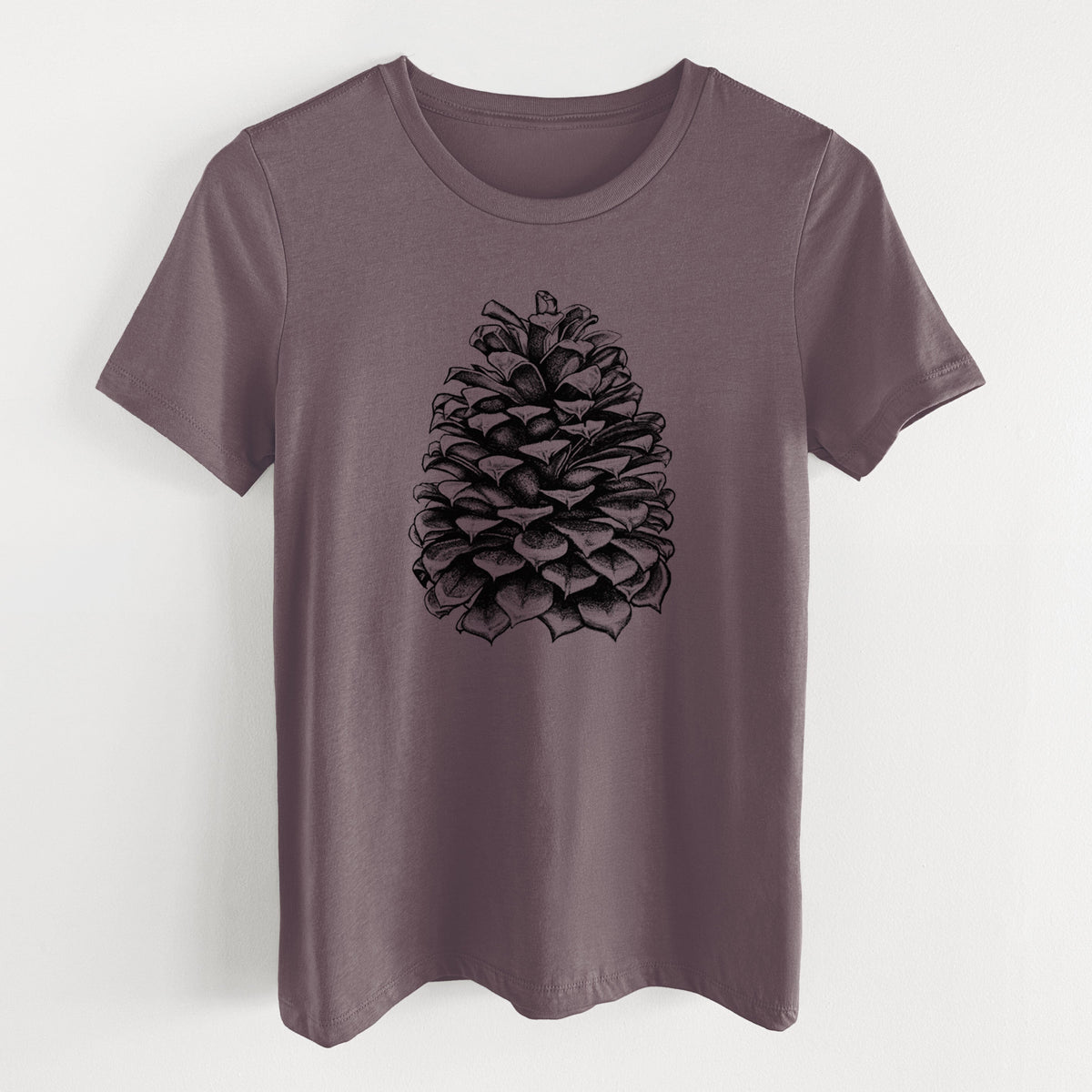 Pinus Jeffreyi - Jeffrey Pine Cone - Women's Lightweight Relaxed Fit 100% Cotton Crewneck