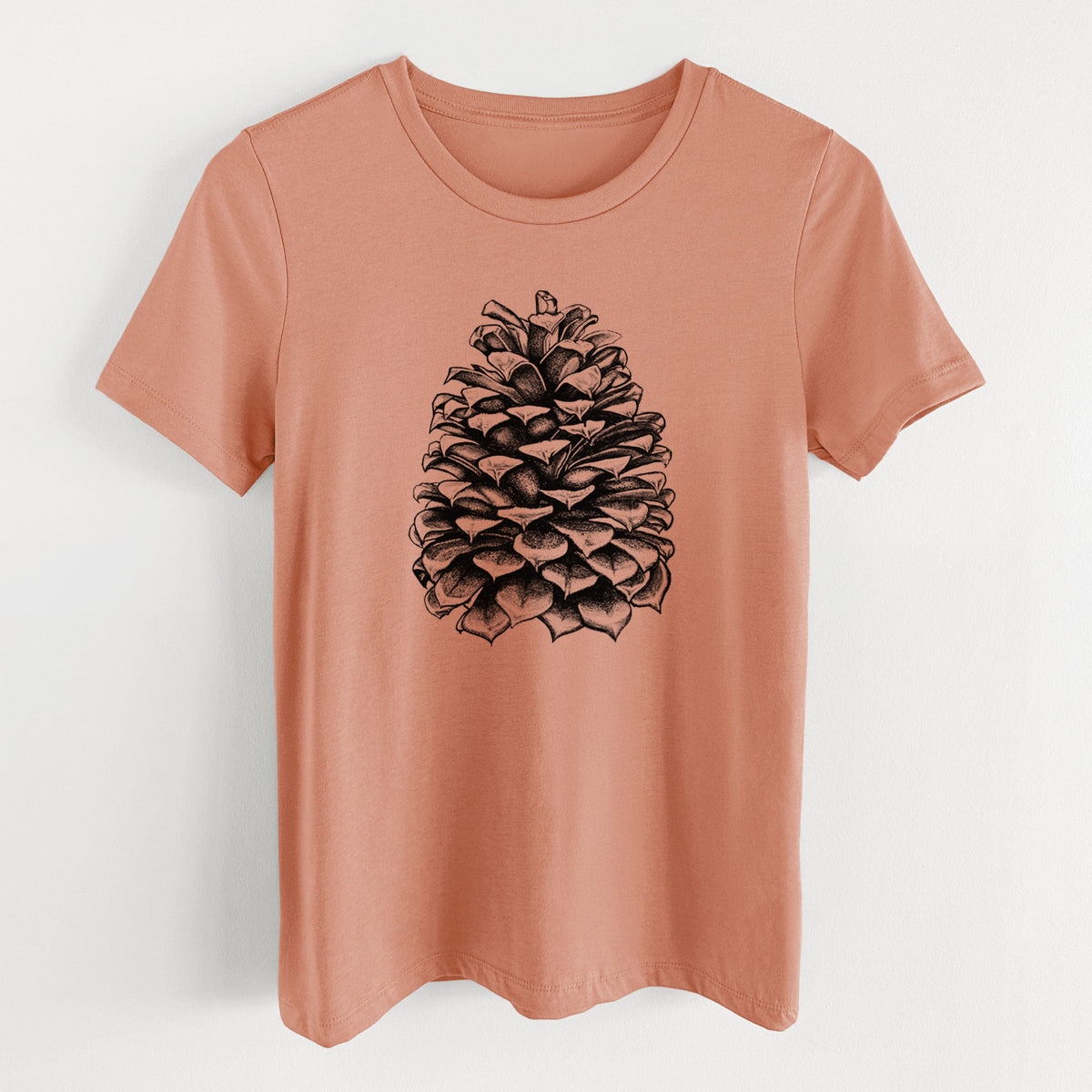 Pinus Jeffreyi - Jeffrey Pine Cone - Women's Lightweight Relaxed Fit 100% Cotton Crewneck