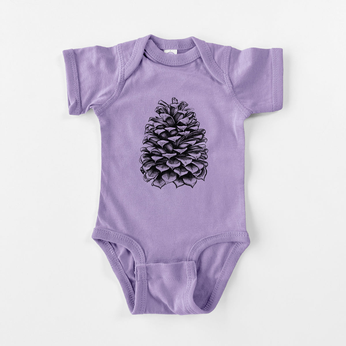 Pinus Jeffreyi - Jeffrey Pine Cone - Baby Fine Jersey Bodysuit