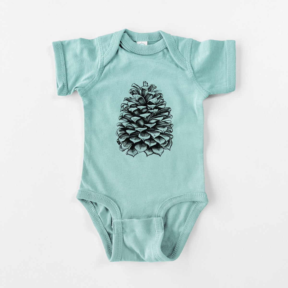 Pinus Jeffreyi - Jeffrey Pine Cone - Baby Fine Jersey Bodysuit
