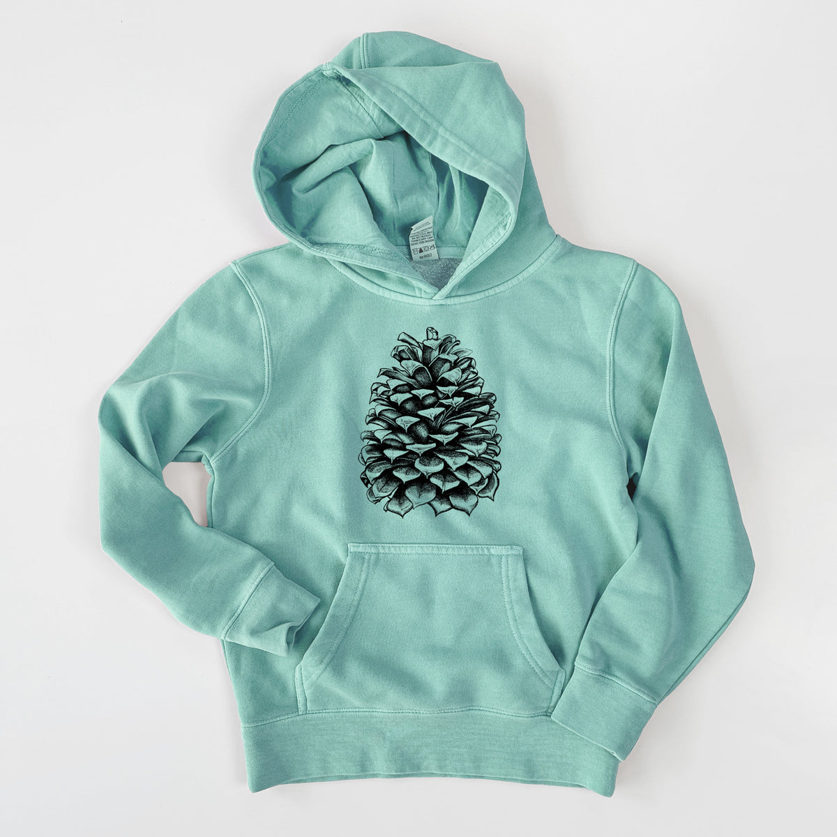 Pinus Jeffreyi - Jeffrey Pine Cone - Youth Pigment Dyed Hoodie