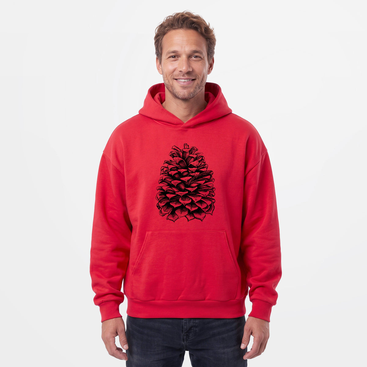 Pinus Jeffreyi - Jeffrey Pine Cone  - Statement Midweight Hoodie