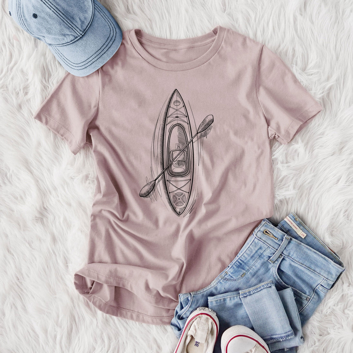 Kayak - Women's Lightweight Relaxed Fit 100% Cotton Crewneck
