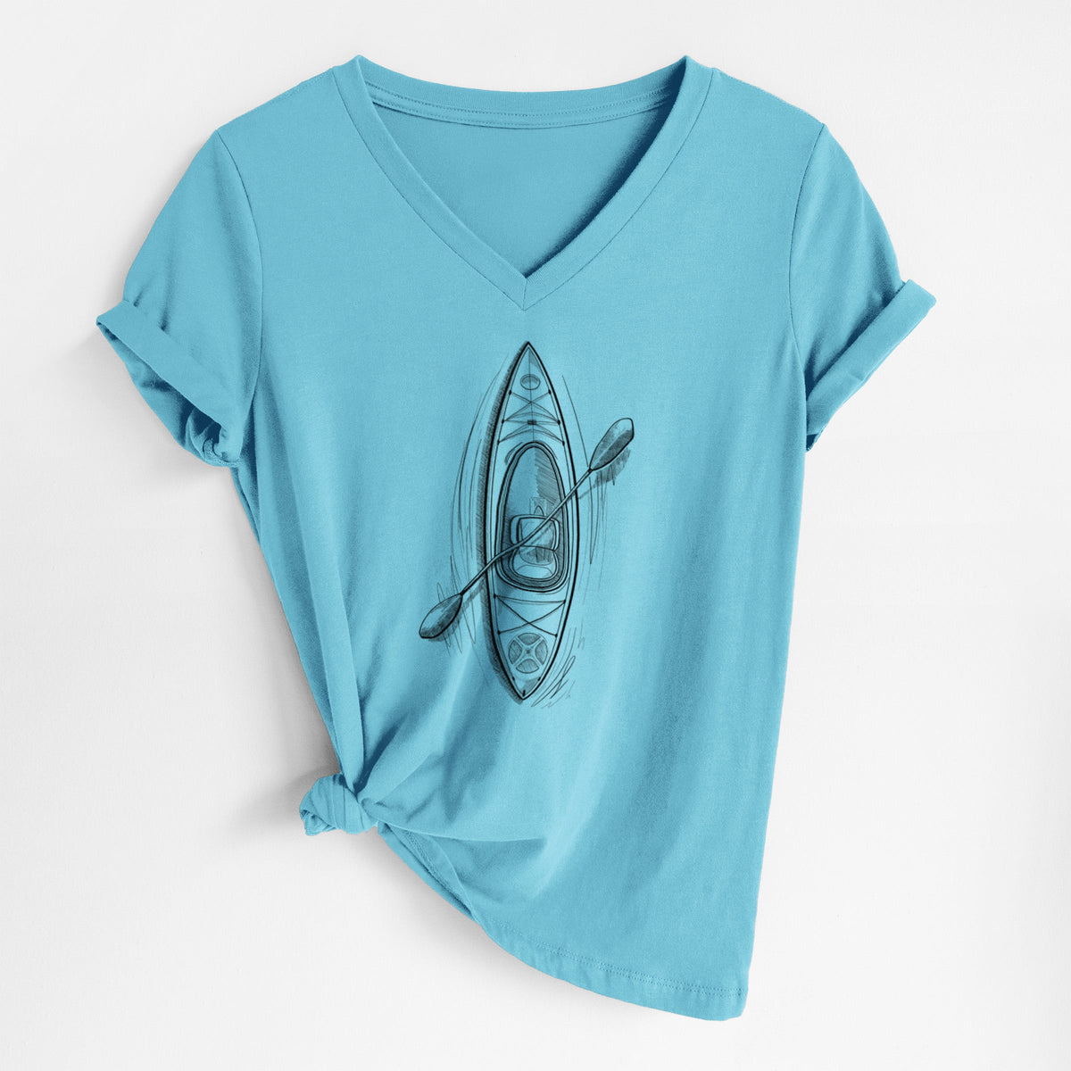 Kayak - Women's Lightweight Relaxed Fit 100% Cotton V-neck