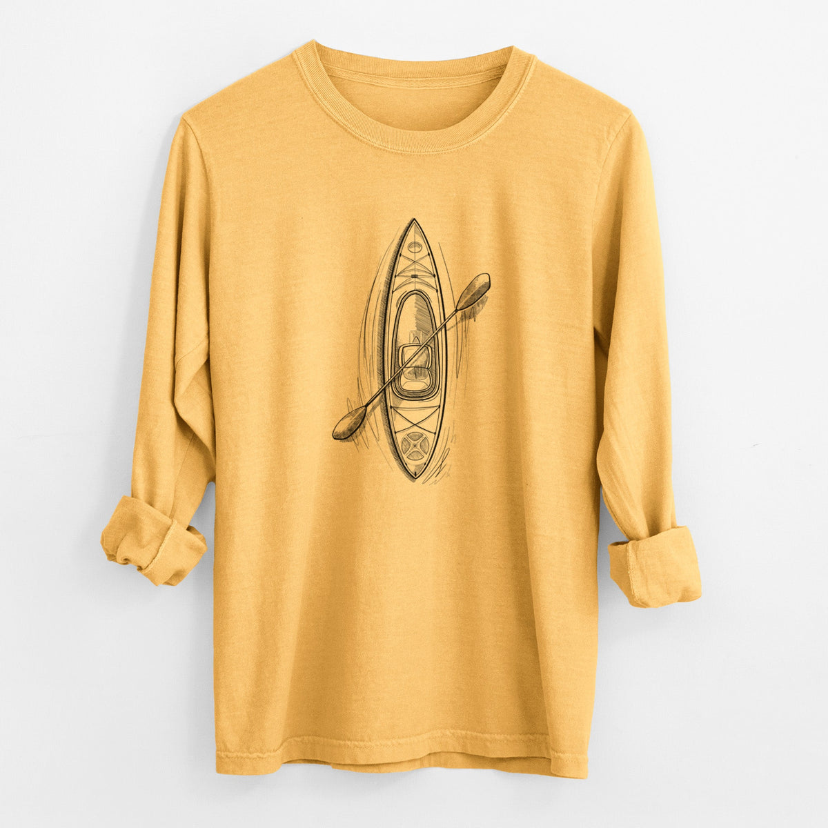 Kayak - Unisex Comfort Colors 100% Cotton Long Sleeve