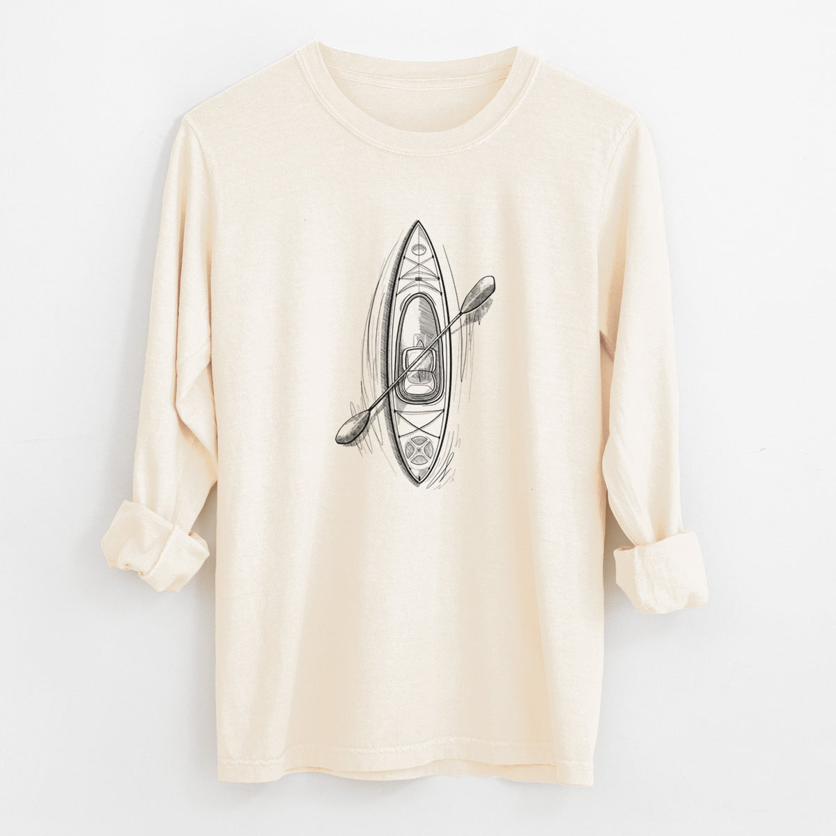 Kayak - Unisex Comfort Colors 100% Cotton Long Sleeve