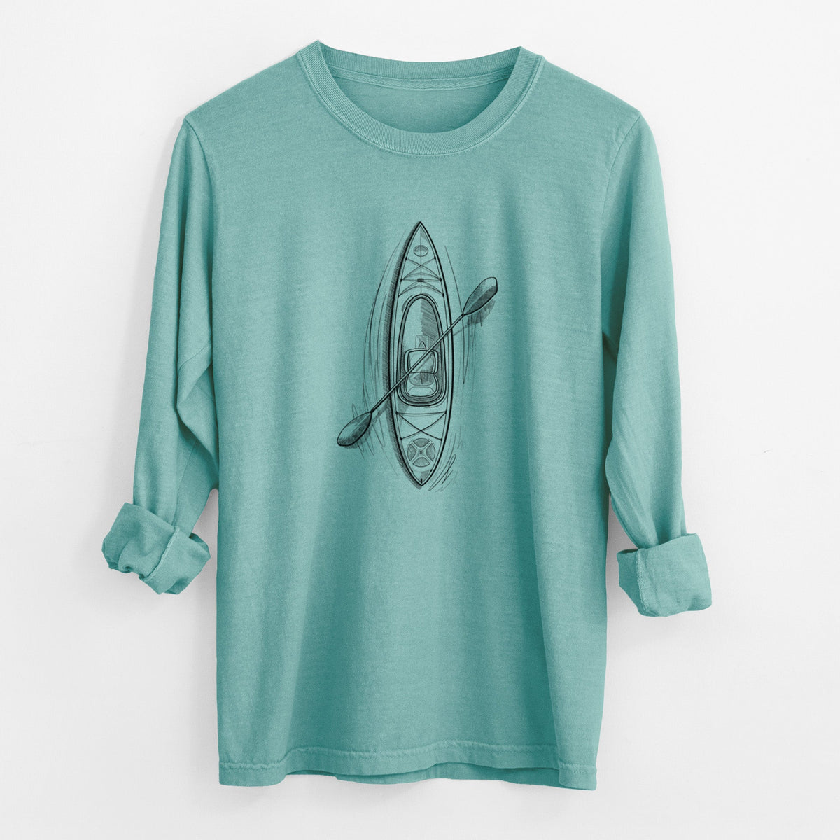 Kayak - Unisex Comfort Colors 100% Cotton Long Sleeve