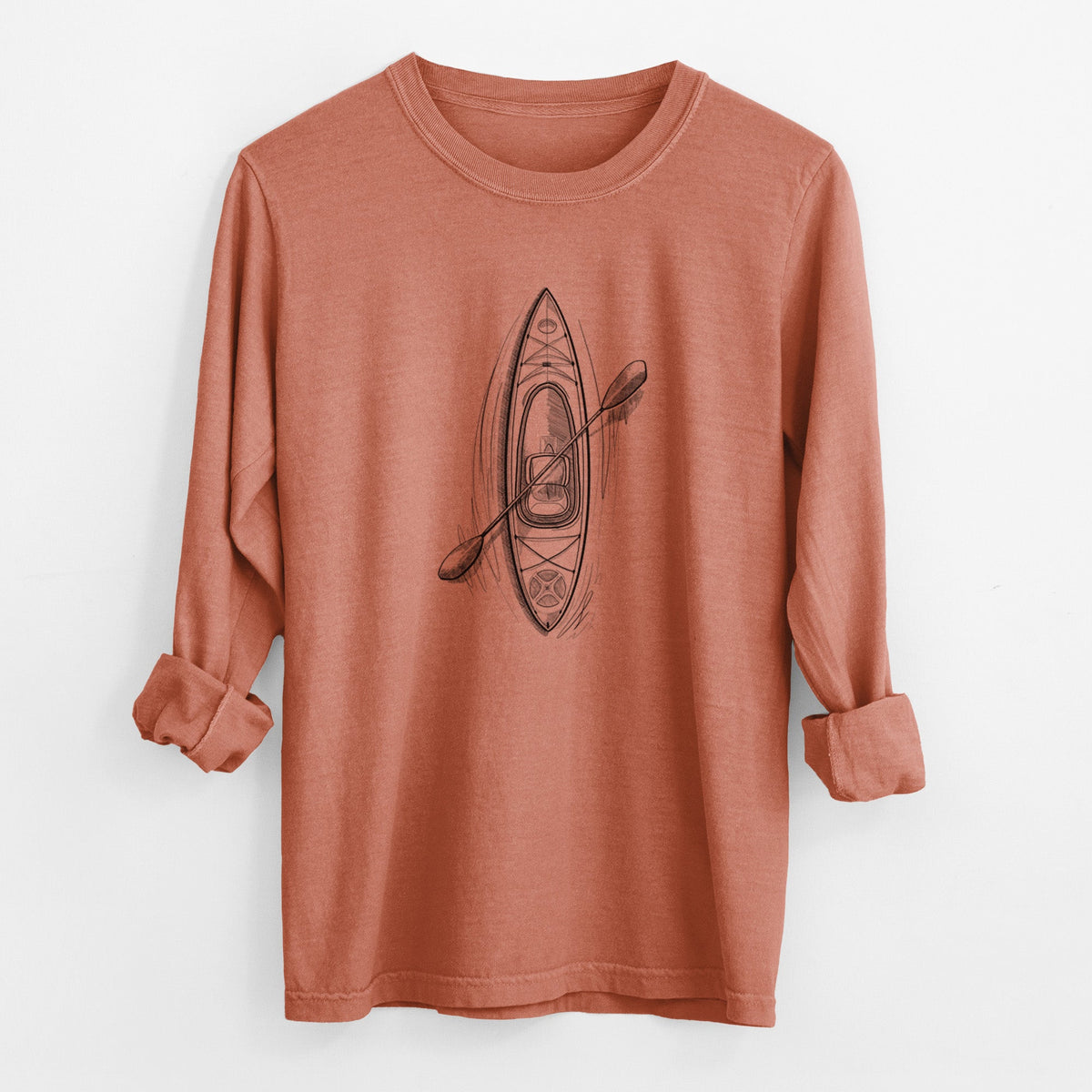 Kayak - Unisex Comfort Colors 100% Cotton Long Sleeve