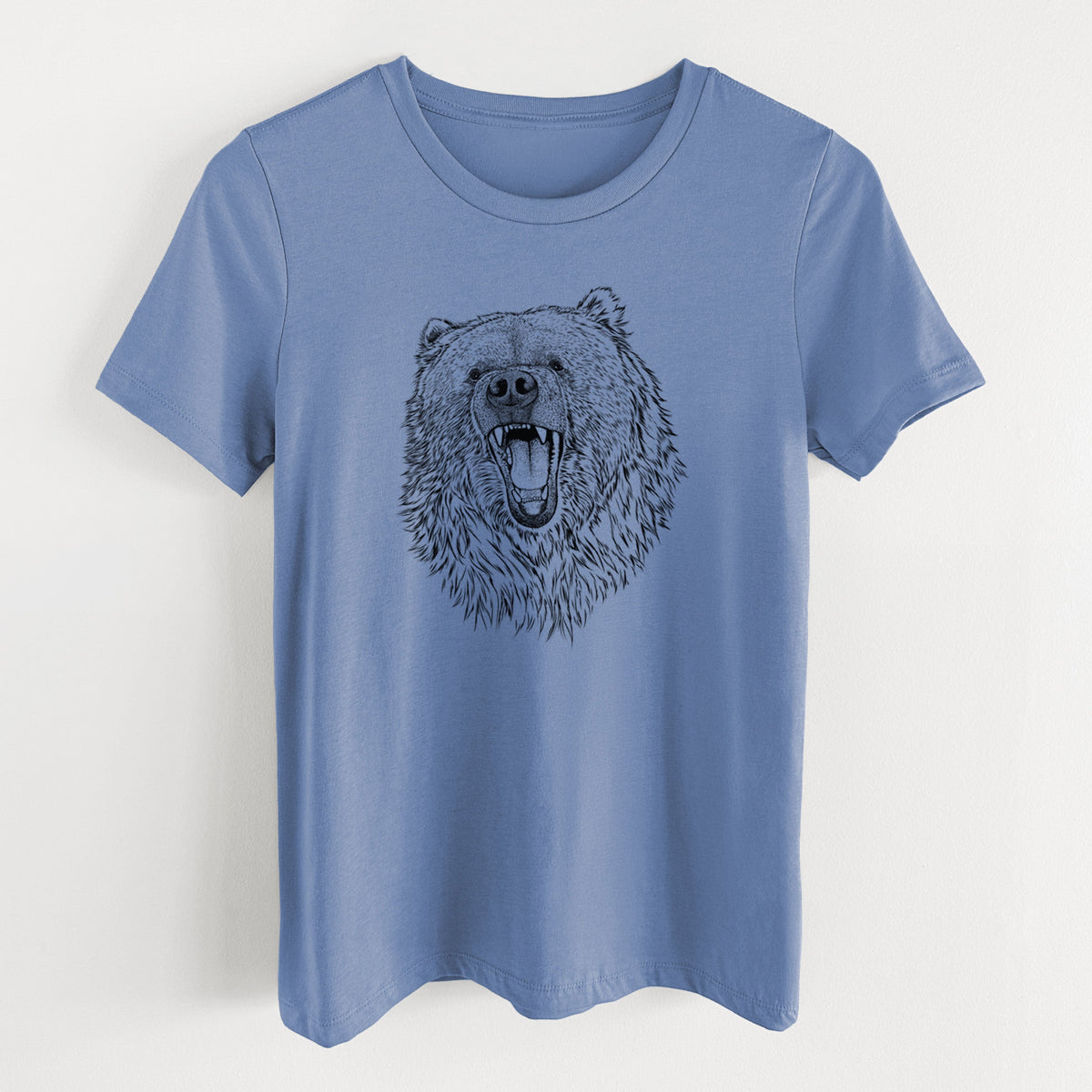 Ursus arctos - Kodiak Bear - Women's Lightweight Relaxed Fit 100% Cotton Crewneck