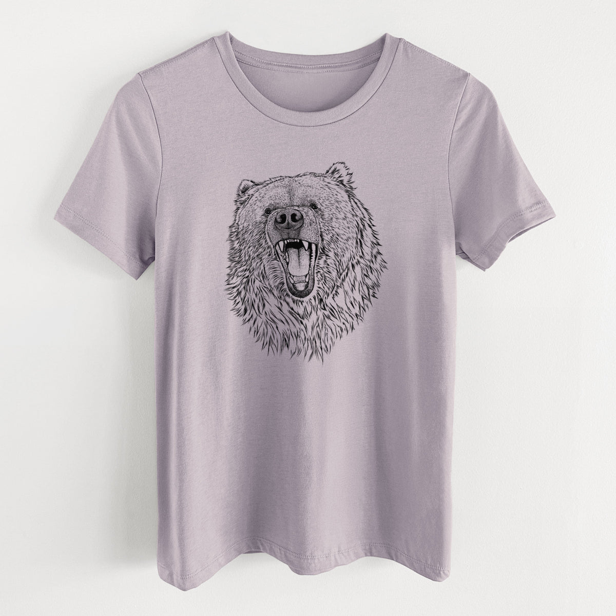 Ursus arctos - Kodiak Bear - Women's Lightweight Relaxed Fit 100% Cotton Crewneck