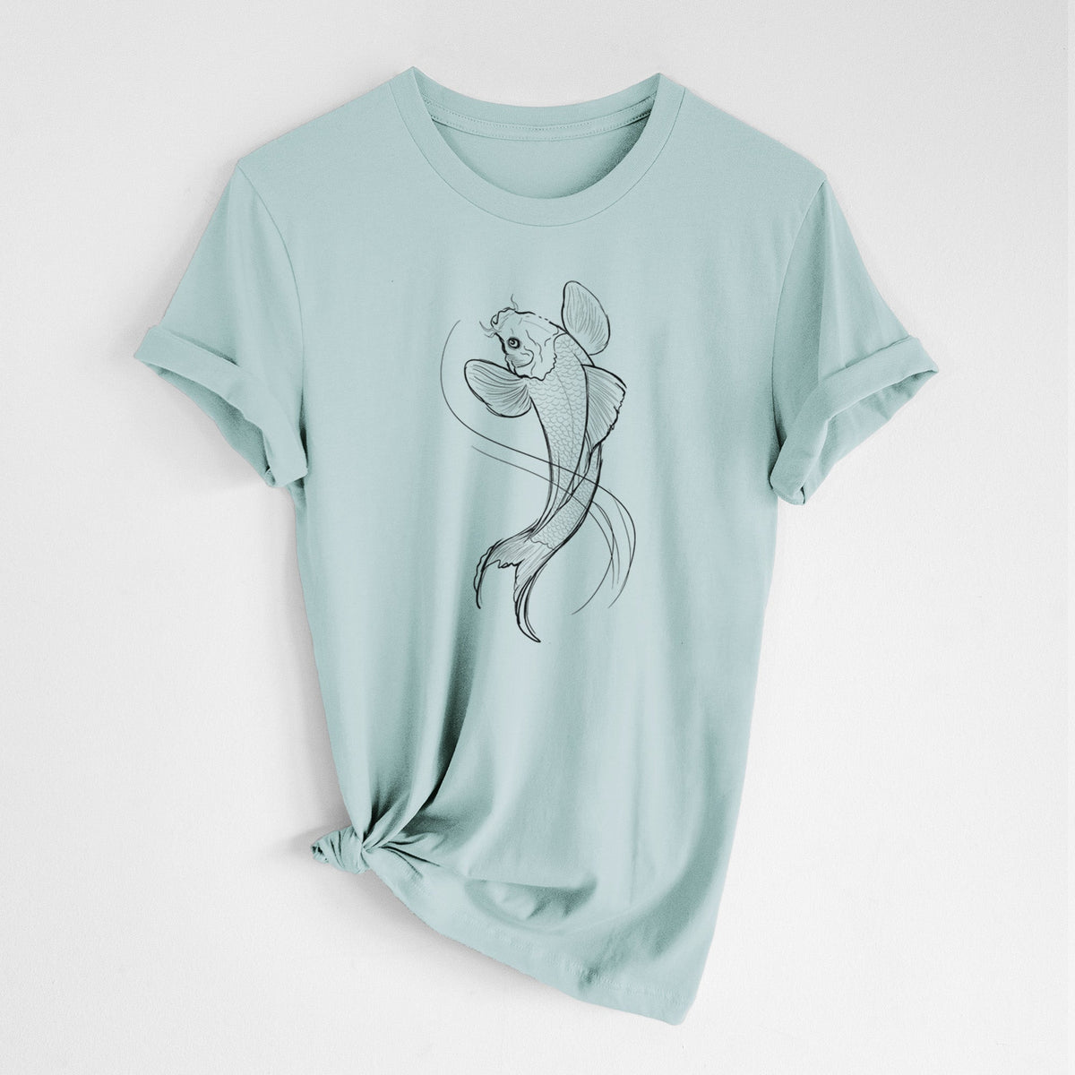 Koi Fish - Cyprinus rubrofuscus - Lightweight 100% Cotton Unisex Crewneck