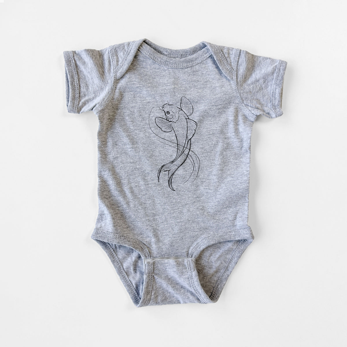 Koi Fish - Cyprinus rubrofuscus - Baby Fine Jersey Bodysuit