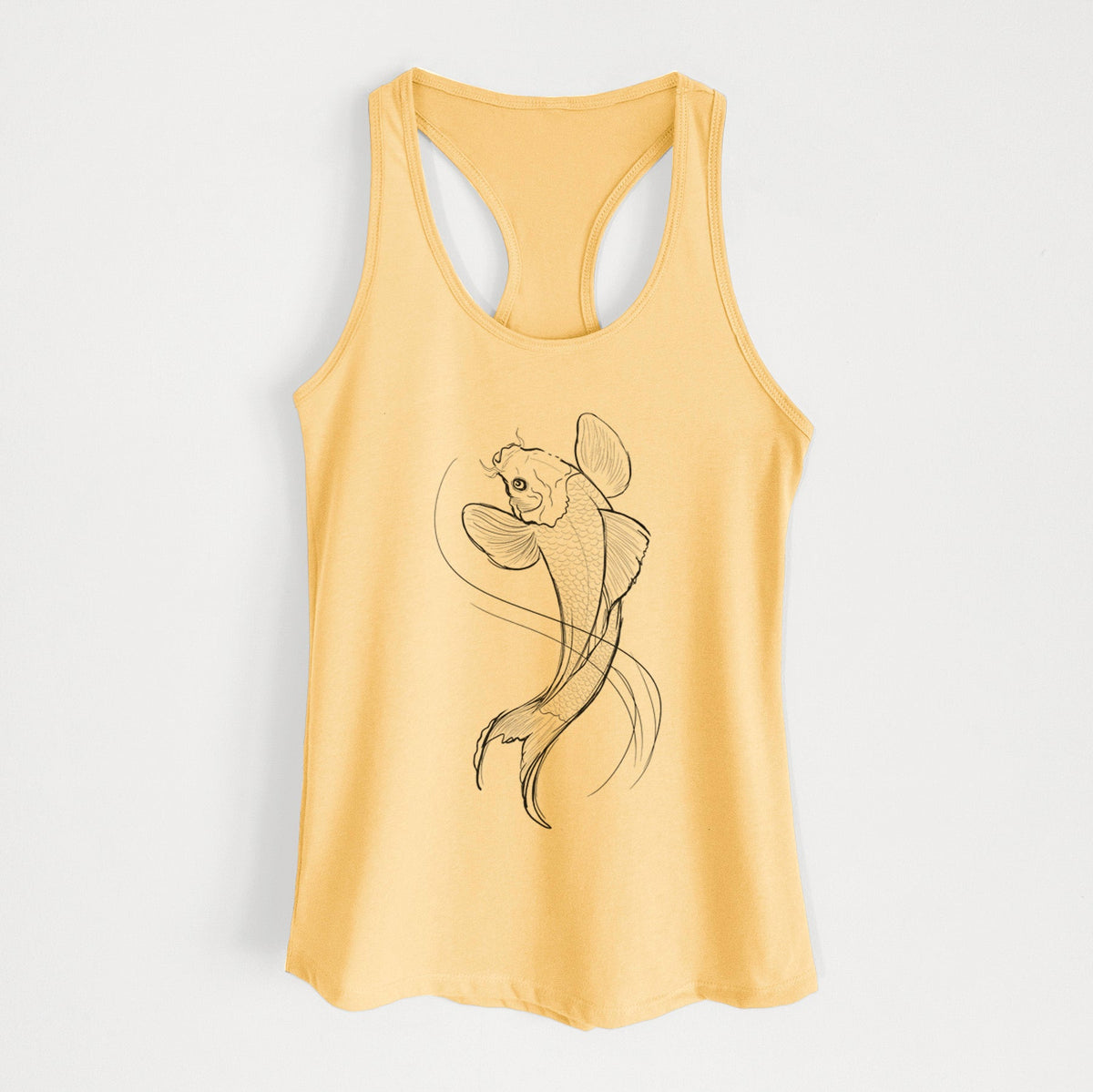 Koi Fish - Cyprinus rubrofuscus - Women's Racerback Tanktop