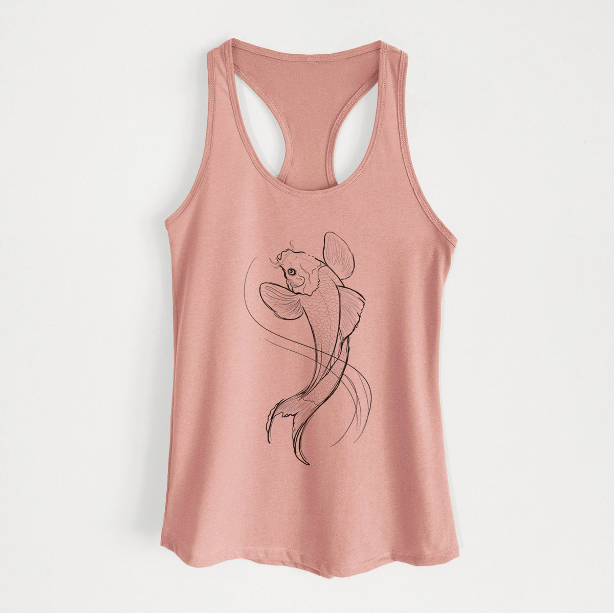 Koi Fish - Cyprinus rubrofuscus - Women's Racerback Tanktop