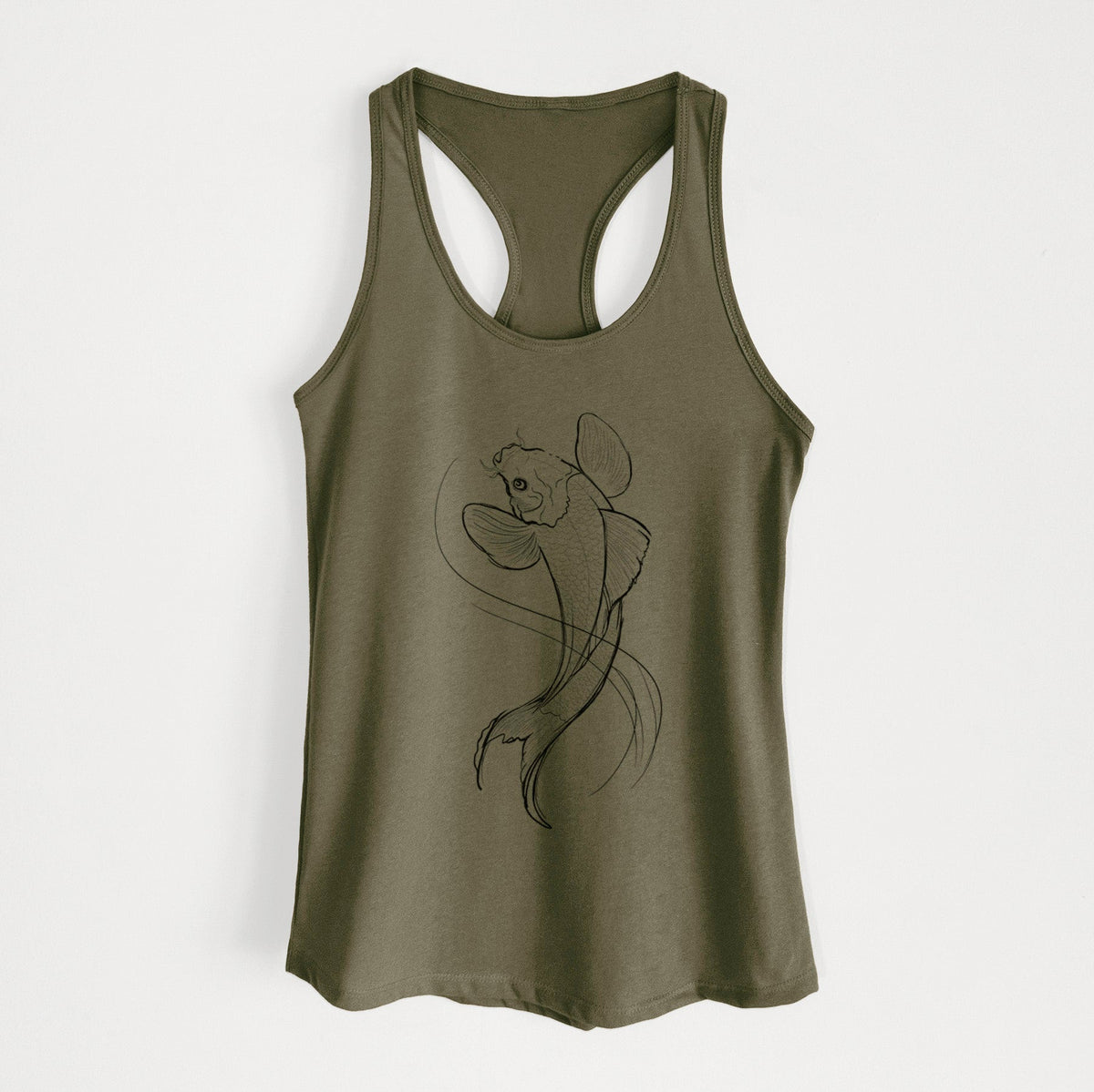 Koi Fish - Cyprinus rubrofuscus - Women's Racerback Tanktop