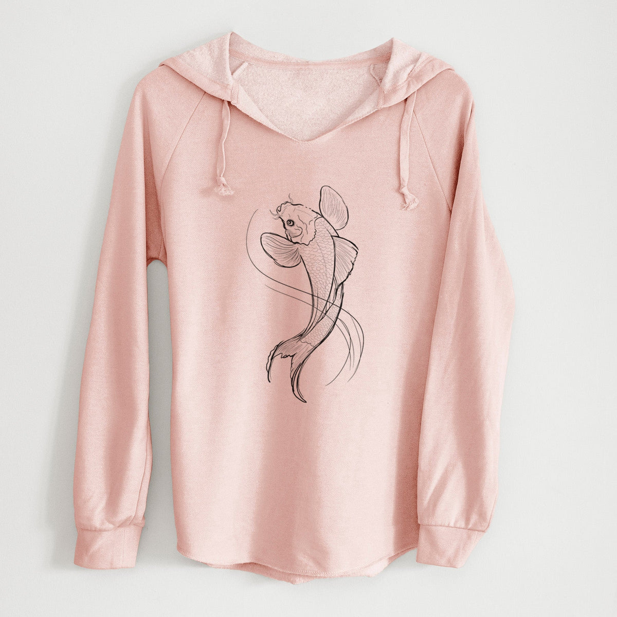 Koi Fish - Cyprinus rubrofuscus - Cali Wave Hooded Sweatshirt