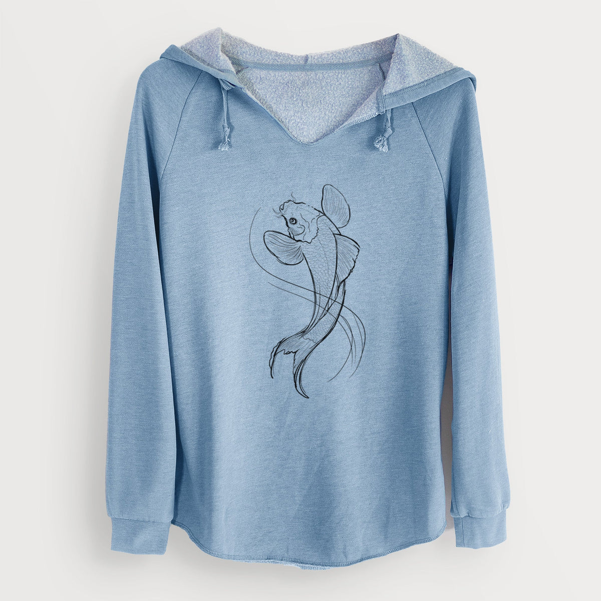 Koi Fish - Cyprinus rubrofuscus - Cali Wave Hooded Sweatshirt