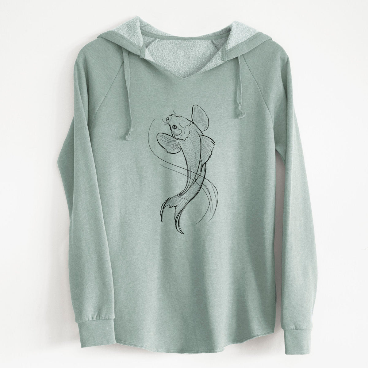 Koi Fish - Cyprinus rubrofuscus - Cali Wave Hooded Sweatshirt
