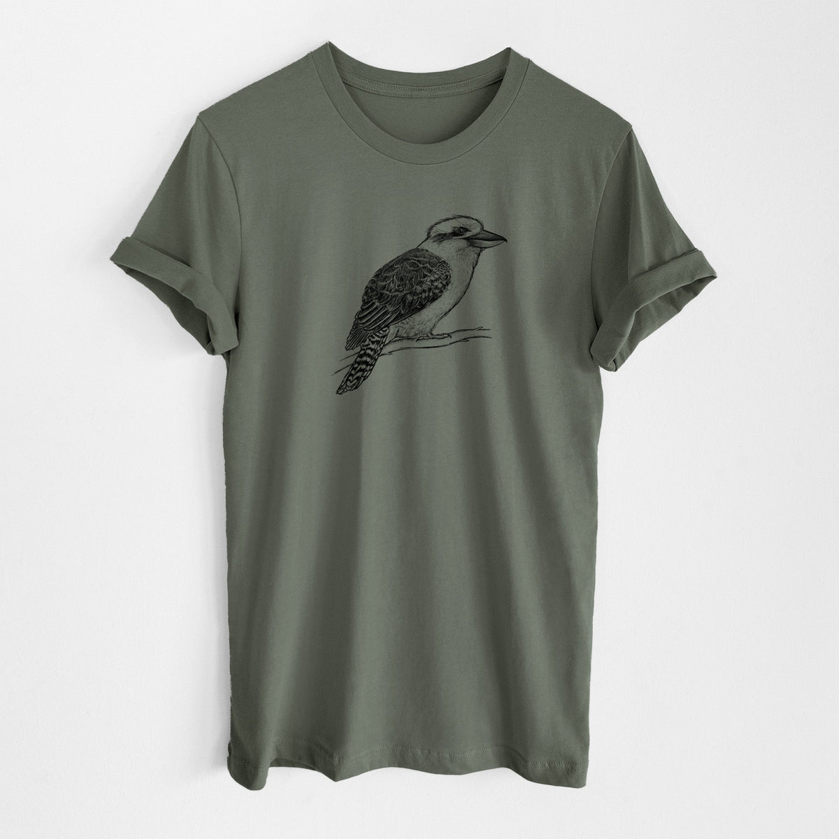 Kookaburra - Dacelo novaeguineae - Lightweight 100% Cotton Unisex Crewneck