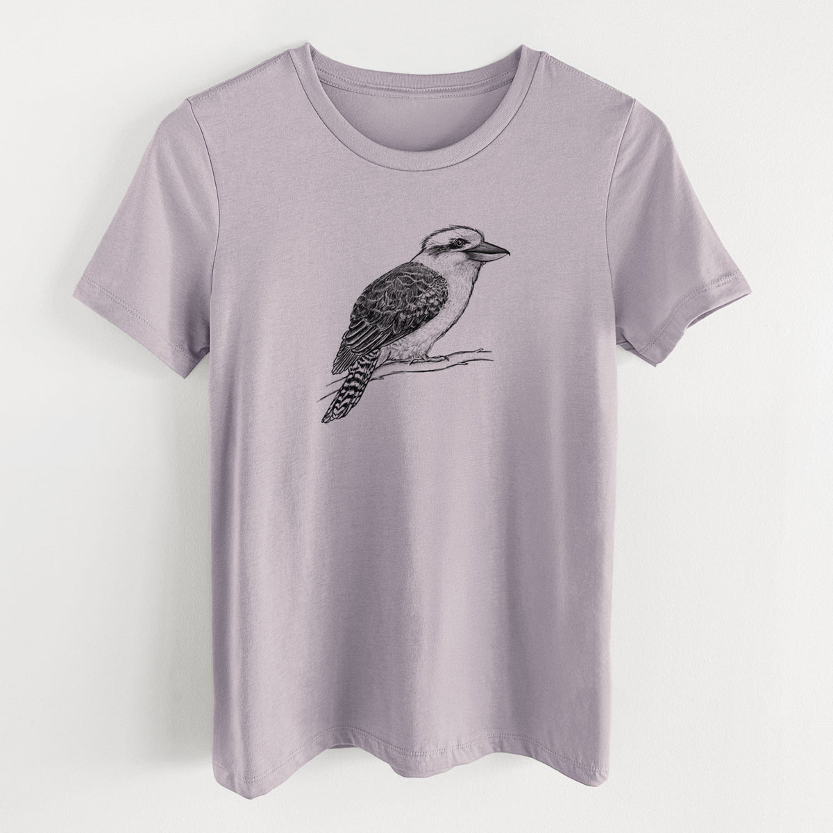 Kookaburra - Dacelo novaeguineae - Women's Lightweight Relaxed Fit 100% Cotton Crewneck