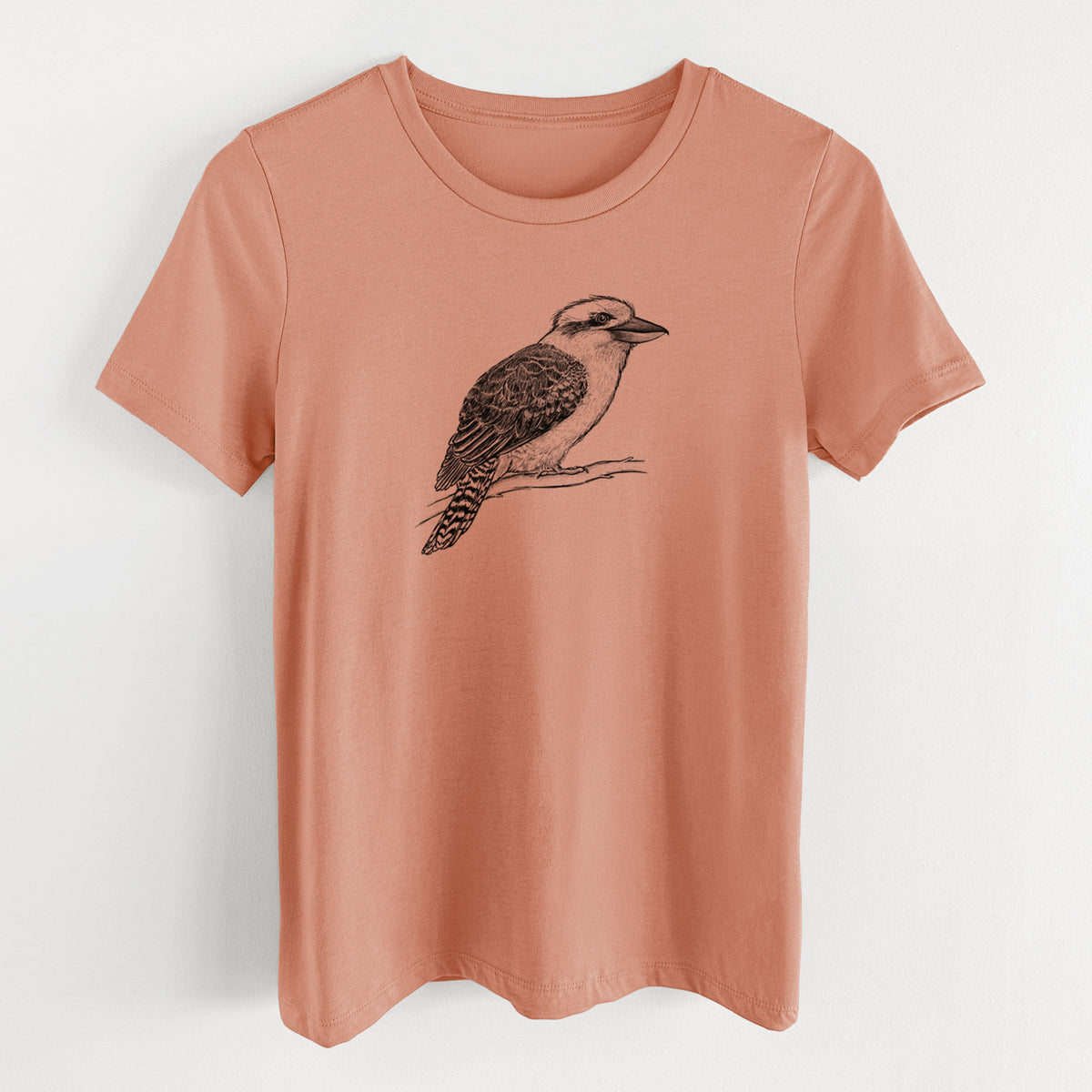 Kookaburra - Dacelo novaeguineae - Women's Lightweight Relaxed Fit 100% Cotton Crewneck