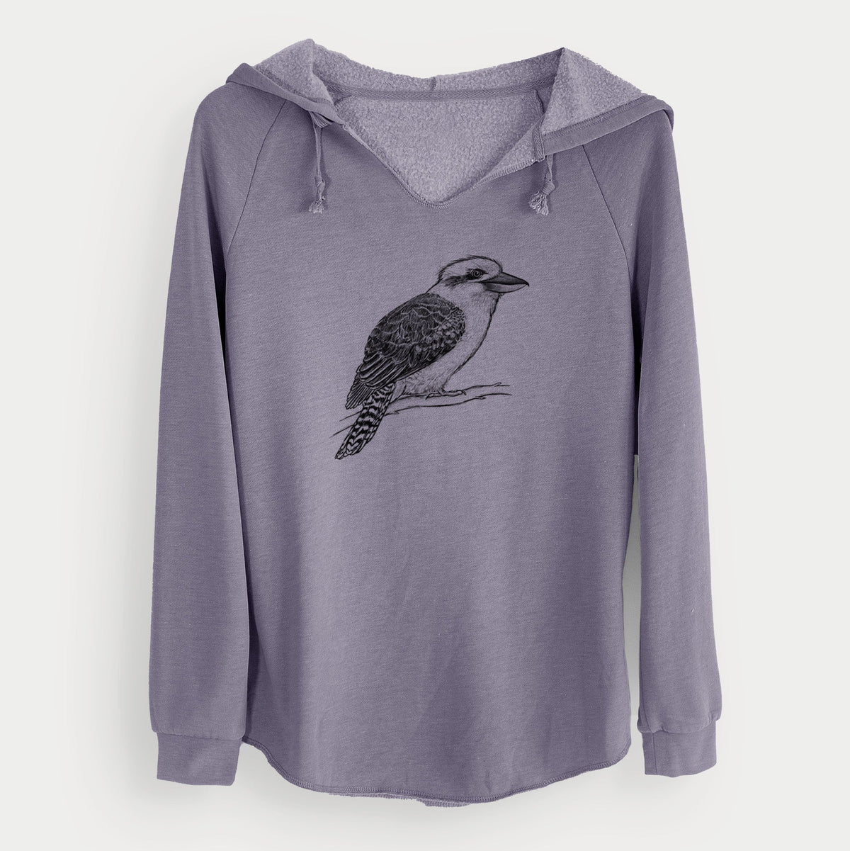 Kookaburra - Dacelo novaeguineae - Cali Wave Hooded Sweatshirt