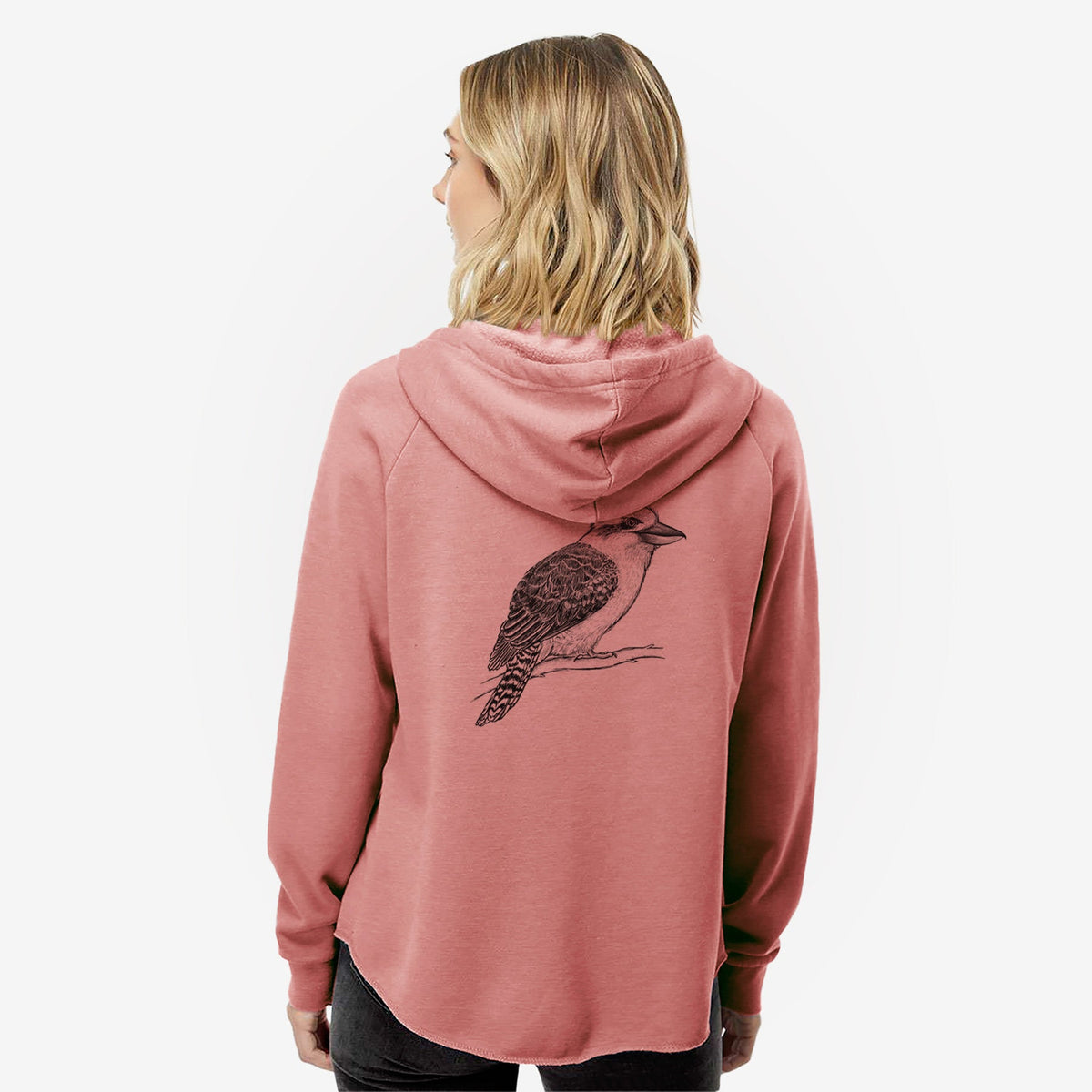 Kookaburra - Dacelo novaeguineae - Women's Cali Wave Zip-Up Sweatshirt