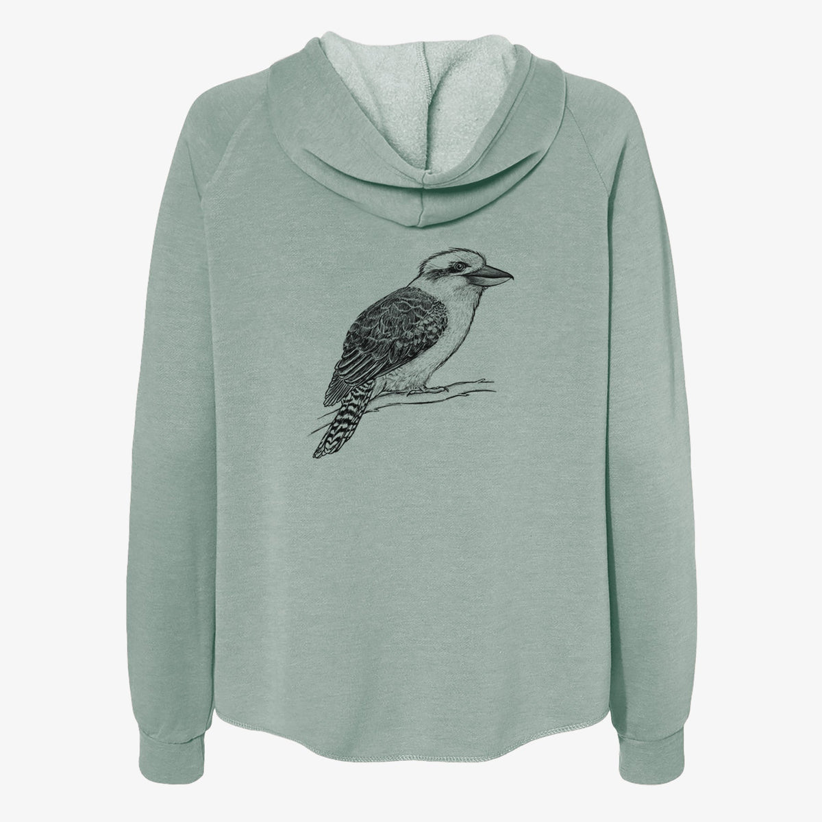 Kookaburra - Dacelo novaeguineae - Women's Cali Wave Zip-Up Sweatshirt