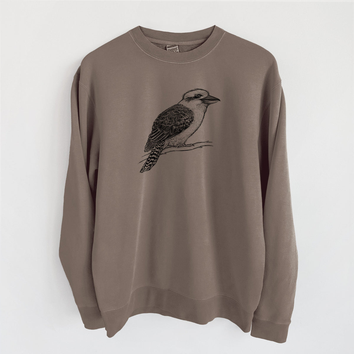 Kookaburra - Dacelo novaeguineae - Unisex Pigment Dyed Crew Sweatshirt