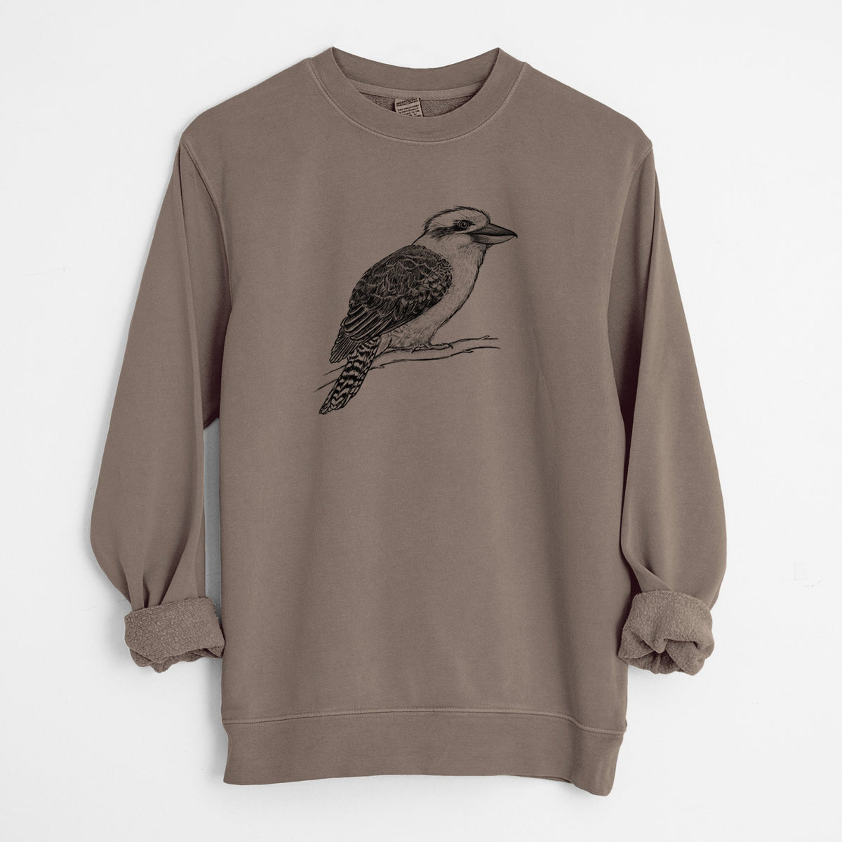 Kookaburra - Dacelo novaeguineae - Unisex Pigment Dyed Crew Sweatshirt