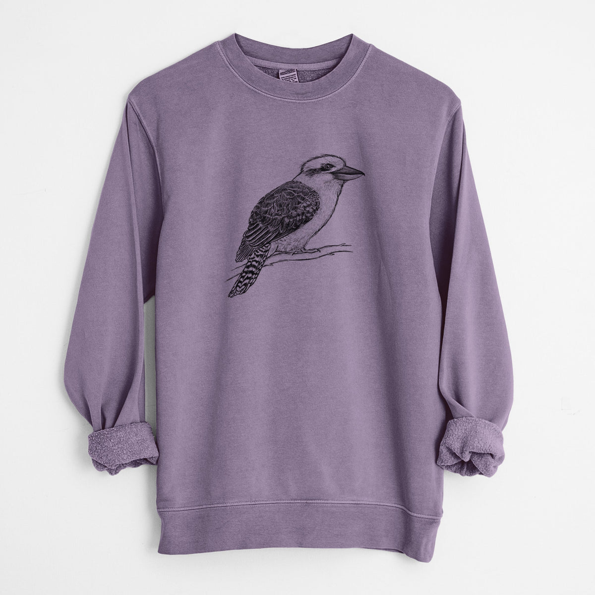 Kookaburra - Dacelo novaeguineae - Unisex Pigment Dyed Crew Sweatshirt