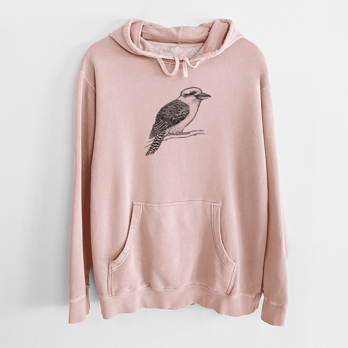 Kookaburra - Dacelo novaeguineae - Unisex Pigment Dyed Hoodie