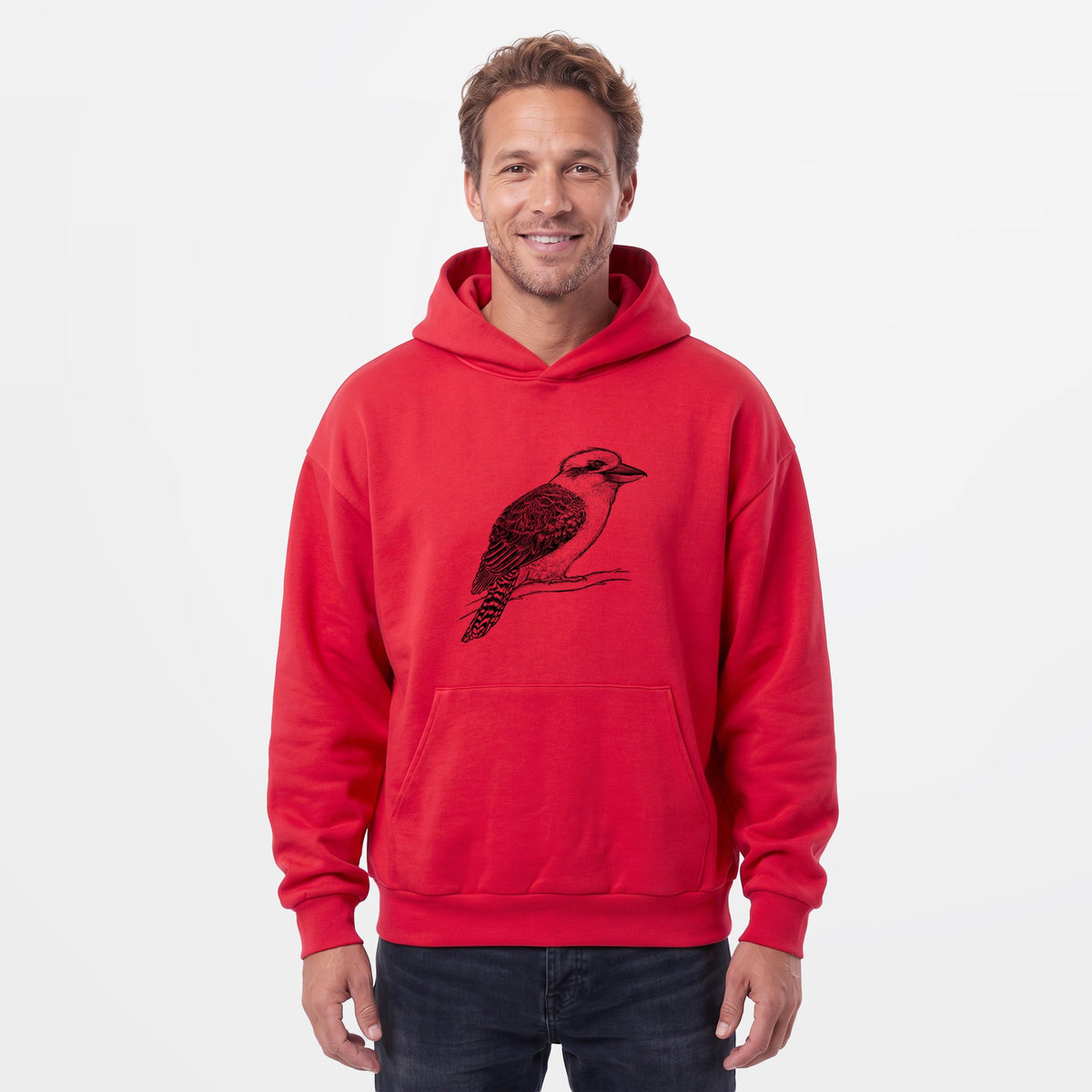 Kookaburra - Dacelo novaeguineae  - Statement Midweight Hoodie
