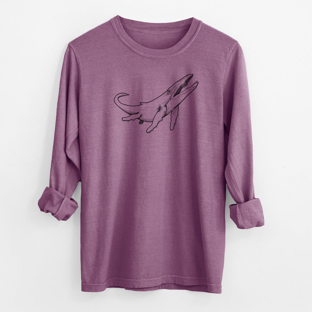 Kronosaurus Queenslandicus - Men's Heavyweight 100% Cotton Long Sleeve