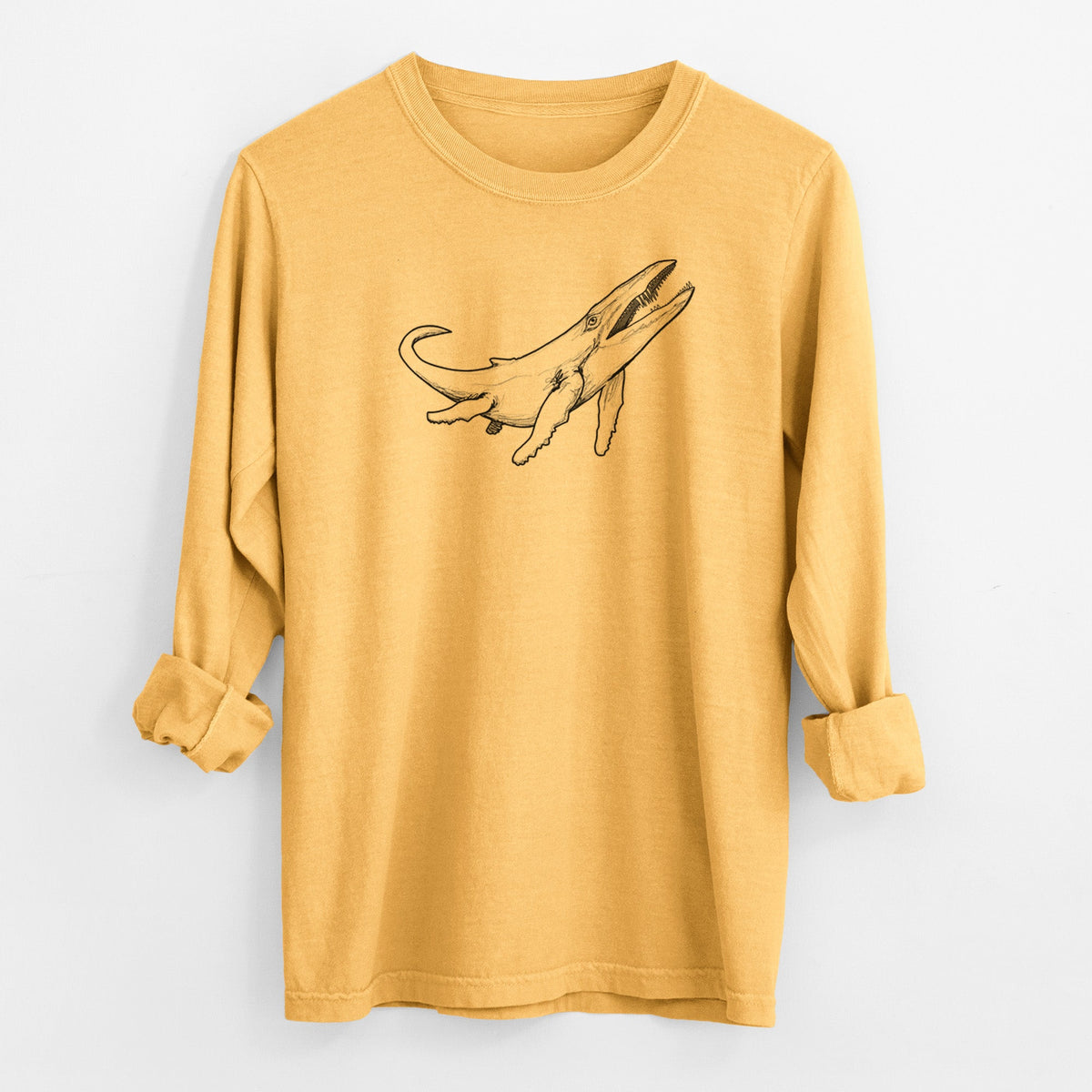 Kronosaurus Queenslandicus - Men's Heavyweight 100% Cotton Long Sleeve
