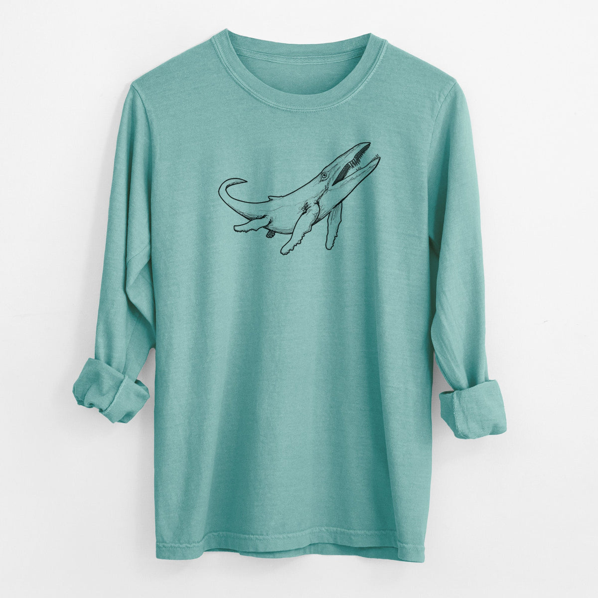 Kronosaurus Queenslandicus - Men's Heavyweight 100% Cotton Long Sleeve
