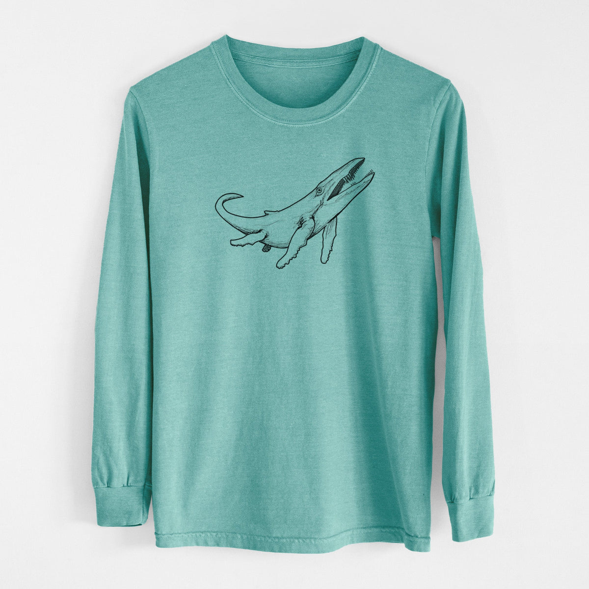 Kronosaurus Queenslandicus - Men's Heavyweight 100% Cotton Long Sleeve