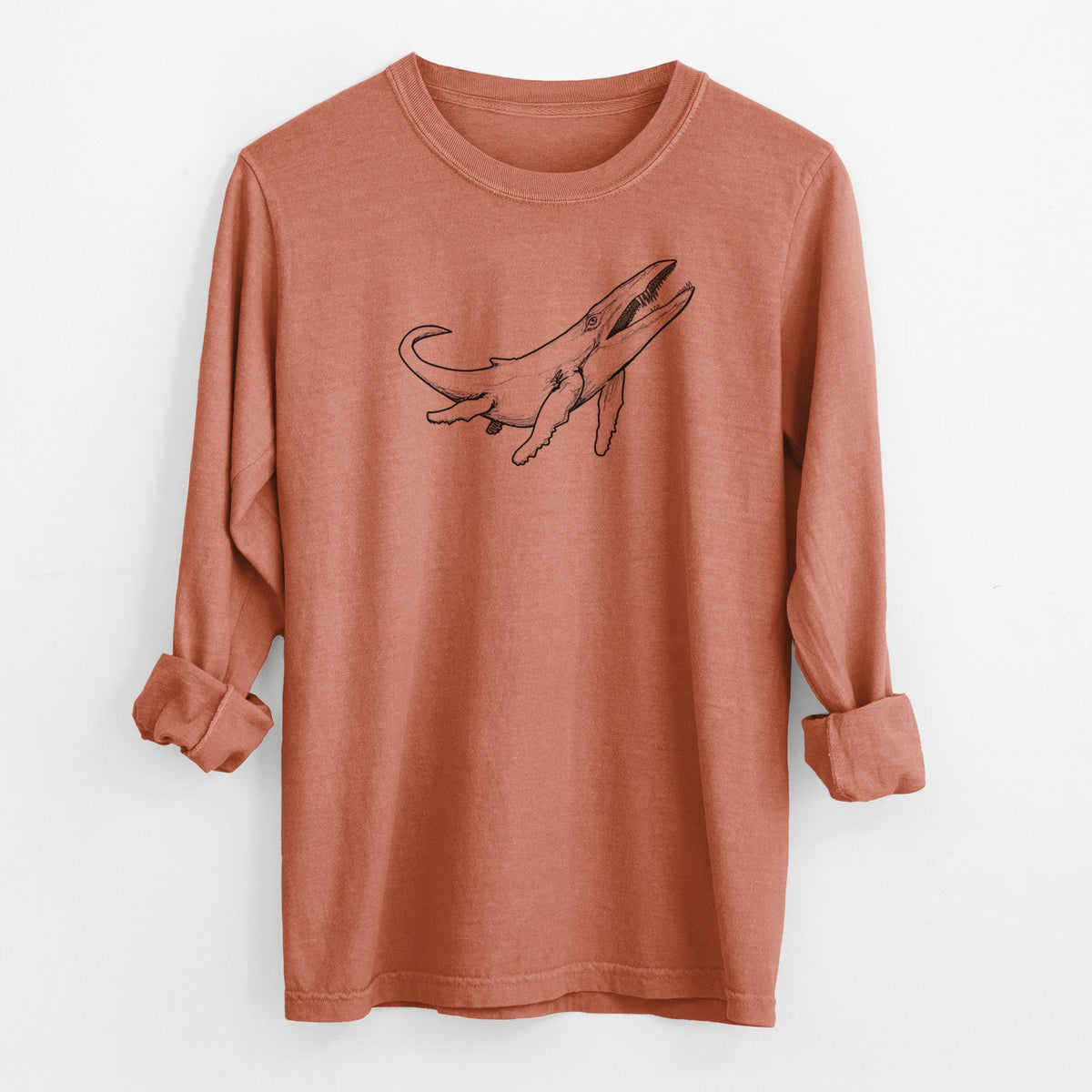 Kronosaurus Queenslandicus - Men's Heavyweight 100% Cotton Long Sleeve