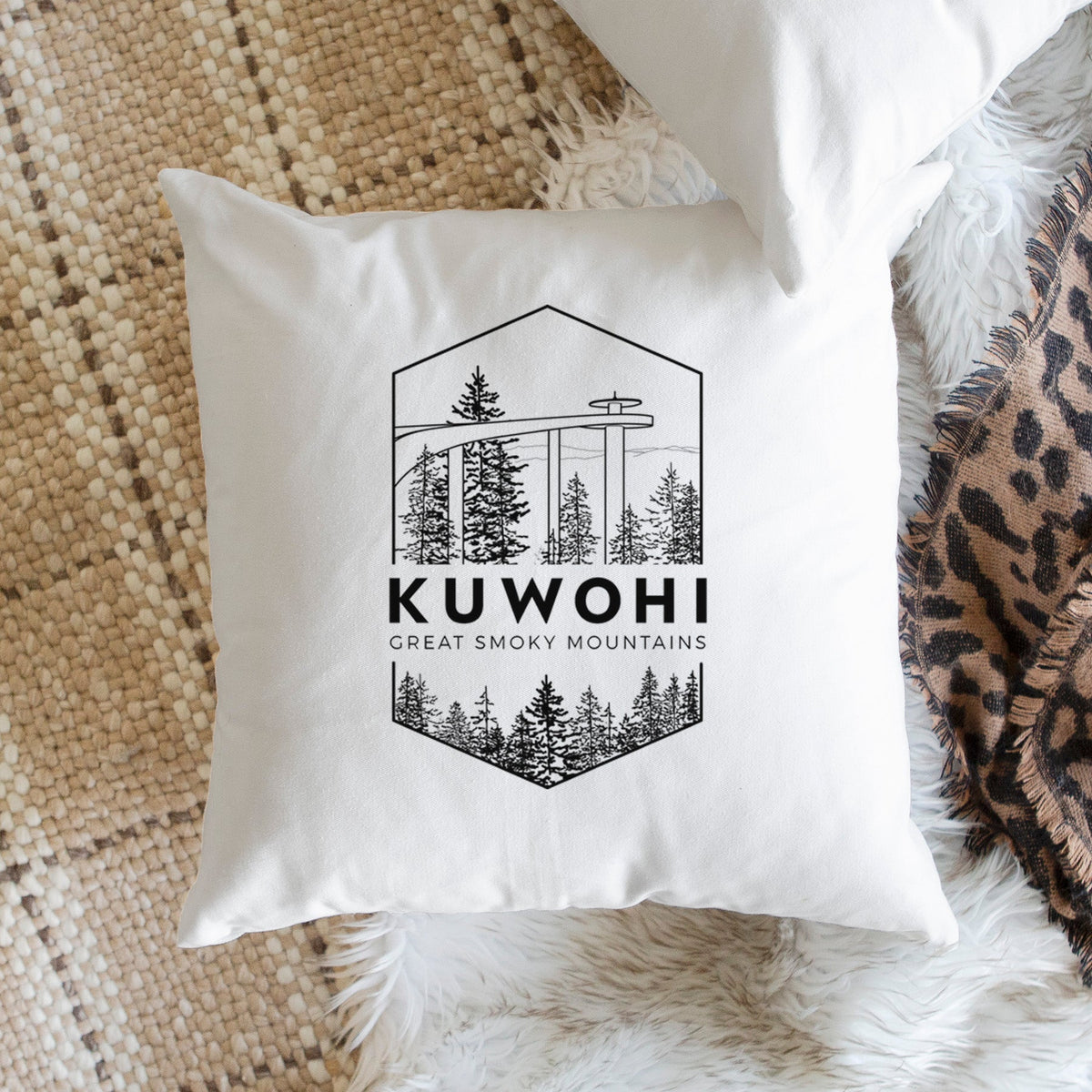 Kuwohi - Great Smoky Mountains National Park - Throw Pillow Cover