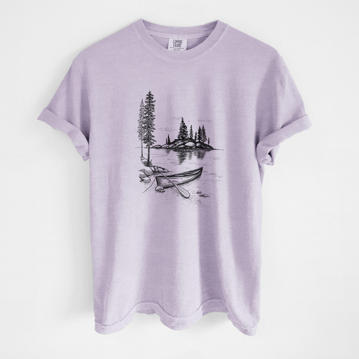 Lakeside Canoe - Unisex Comfort Colors Garment-Dyed Heavyweight T-shirt